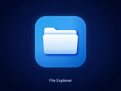 File Explorer Icon Design branding design file explore icon illustration logo modern ui vector