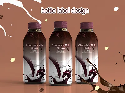 Bottle Label Design bottle cap design bottle label bottle milk label box box label branding chocolate bottle label chocolate label design font label design label design milk label design paceket label design packeing label product label