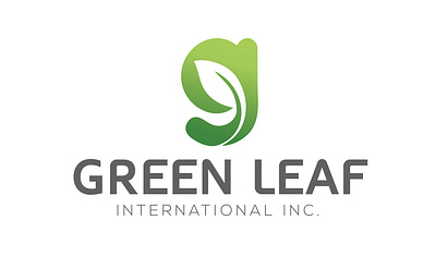 Green Leaf International INC branding flat logo green healt healthy logo maker logoawesome natural