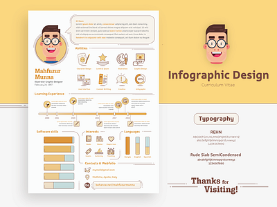 Infographic Resume Design | CV Design | Resume Design creative infographic curriculum vitae cv cv design cv design idea graphic design infographic curriculum vitae infographic cv infographic cv design infographic resume design resume resume design