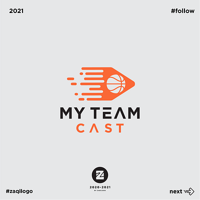 My Team Cast Logo basket bola branding cast design foli logo logotype my team cast logo simple simple logo team templates vector