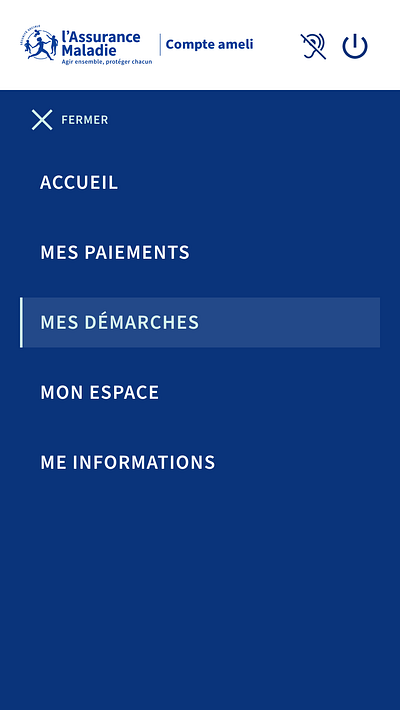 ASSURANCE MALADIE - Design UI accessibility ameli design graphic design ui ux work