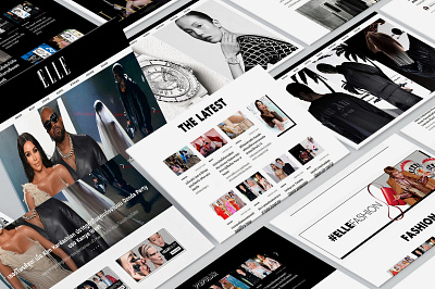 ELLE uiux web design web development website