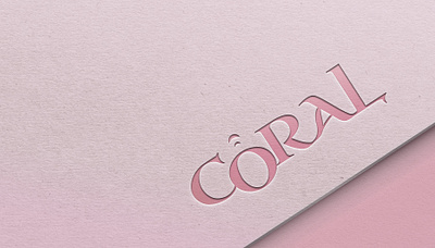 Card to cosmetics brand "Coral" branding design graphic design ui vector