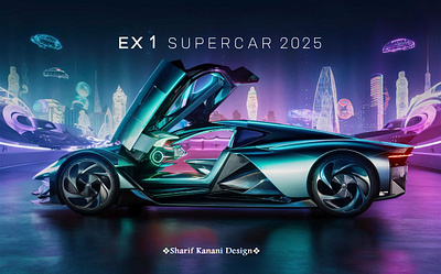 Kanani Motors EX1 Supercar -2025 automobile automotive cardesign cars design designer kananimotors product sharifkanani vehicle