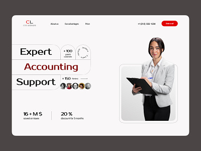 Website design for an accounting services company accounting services design figma ui ux web design website