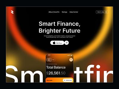 AI Finance Management Landing Page | UI Website Design ai management creative design systems finance management financeapp landing page smartfinance ui ux design ui design user research