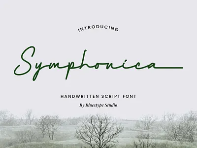 Symphonica Fonts branding calligraphy font casual font elegant font font font design fonts free font graphic design handwriting font logotype script font signature font trendy font type typography vintage font