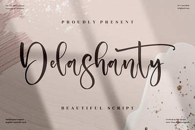 Delashanty - Beautiful Script Font 3d animation app branding design graphic design icon illustration logo motion graphics typography ui ux vector