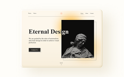 Eternal Design | Web Design animation artistic design design inspiration figma inspiration motion design ui ui design uiux user interface design web design website website design