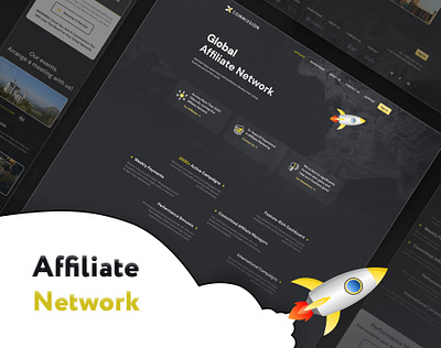 Global Affiliate Network X-Commission advertiser affiliate design finance marketing uiux website