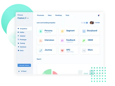 Defy/Disco board app dashboard product ui