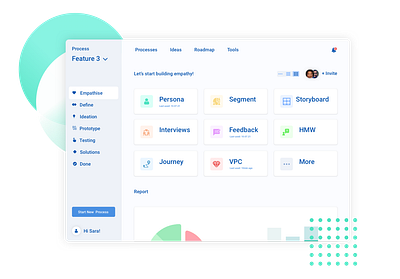 Defy/Disco board app dashboard product ui