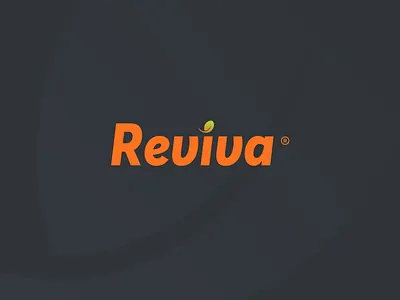 Reviva | Logo design bio box branding creative design eco food graphic design green identity illustration logo minimal orange original packaging restaurant soybean unique vector