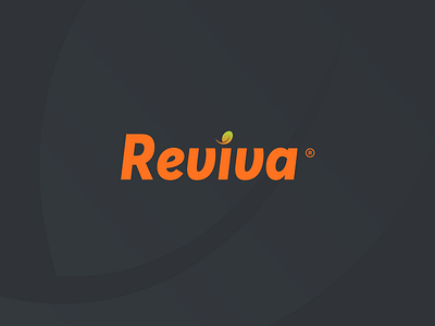 Reviva | Logo design bio box branding creative design eco food graphic design green identity illustration logo minimal orange original packaging restaurant soybean unique vector