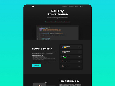 Solidity power house landing branding crypto cryptocurrency design figma illustration logo ui uiux vector