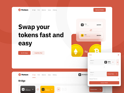 Swap branding crypto cryptocurrency design figma illustration logo ui uiux vector