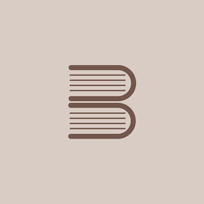 B+book logo. branding graphic design logo