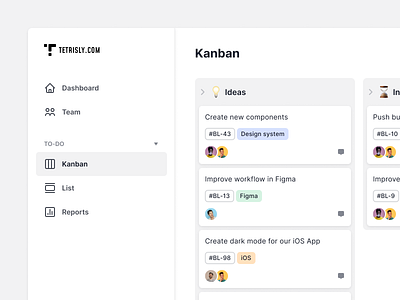 Simple kanban board board components dashboard jira kanban managment scrum sprint task tasks to do todo trello ui ux