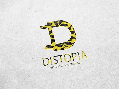 Day 4 / 26 - Logo with D - Distopia branding design handmade illustration illustrations inspiration logo mockups process ui