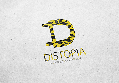 Day 4 / 26 - Logo with D - Distopia branding design handmade illustration illustrations inspiration logo mockups process ui