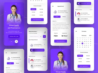 Medical Apps Design doctor healthy hospital ios medical meditation mobile patient ui ui kit ux
