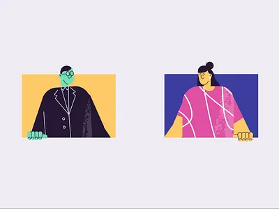 Hi five accountant accounting after effects animation brand illustration character explainer video happy hifive illustration illustrator motion graphics pattern saas software styleframe tech texture vector video conference