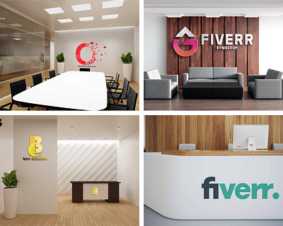 Realistic office interior branding logo mockups 3d logo mockup branding logo mockup interior wall mockup logo mockup mockup mockups office interior office interior wall