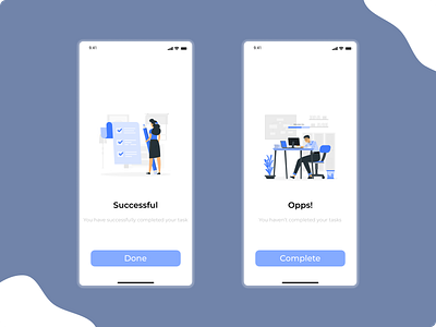 Flash Message (Task App) appdesign dailyui errorpage figma flash flashmessage iosapp iosappdesign prototyping successfulpage taskapp taskmanager ui uiux ux wireframing xd