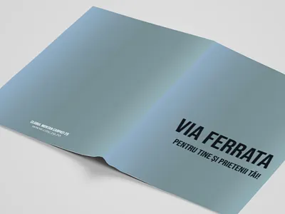 Brochure mockup | Via Ferrata | client CMC29 alpin brouchuer clear design cmc29 extrem graphic design illustration mockup mountain viaferrata