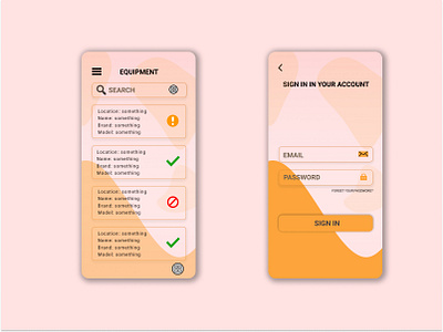 Mobile app app design illustration ui ux vector