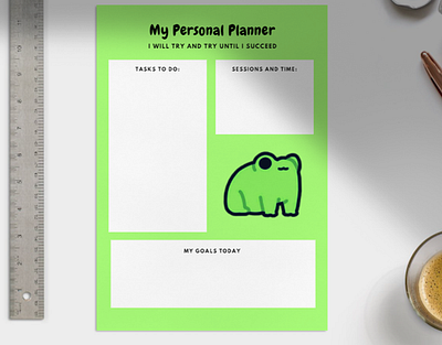 Cute Personal Planner Design - by Sha checklist cute cute design design graphic design journaling planner design stationery study