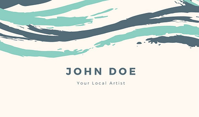 Business card for a local artist design