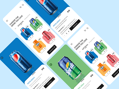 Cool Drinks Order App app app design design e commerce logo mobile app ui ui design uiux ux web