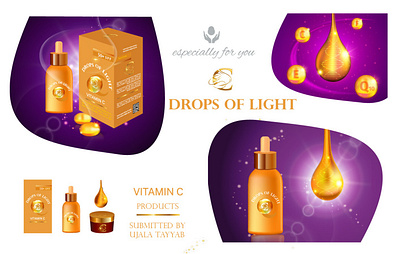 Vit C products display branding design flye graphic design illustration logo typography ui