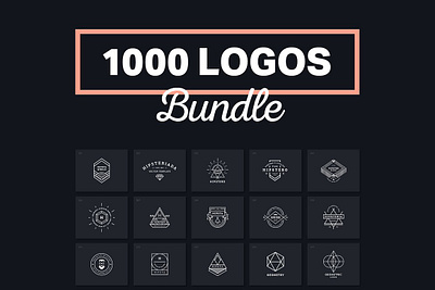 1000 Logos & Badges design illustration logo logo pack