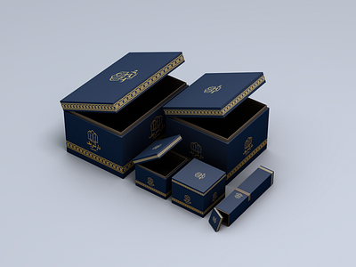 Dar Chrif - Packaging 3d arab arabic box box set branding dar chrif graphic design j.tito gouveia jtitogouveia logo luxury luxury brand marocco marrocos package packaging portugal portuguese design traditional