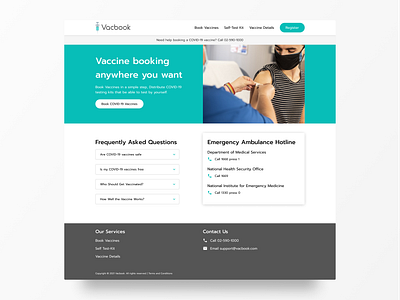 Vacbook - Webpage ui web design