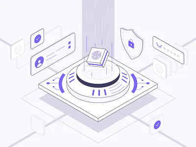 Secure software development development devops digital illustration isometric load security testing