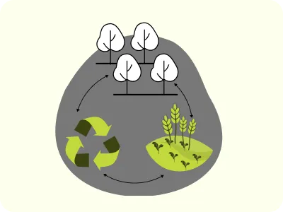 Recycling waste illustration