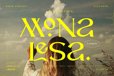 Monalesa - New Vintage Typeface advertising branding classy display display font elegant fashion font fonts lettering logo magazine minimalist modern sans serif serif stylish typeface typography unique