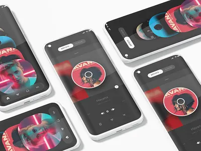 Music App Design graphic design ui user interface ux