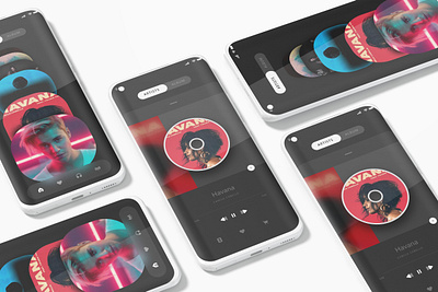 Music App Design graphic design ui user interface ux