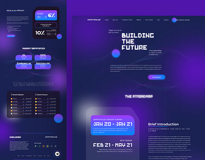 Cryptopulse | Landing Page UI bitcoin bitcoin website branding btc crypto website cryptocurrency ethereum minimal nft ui ui design