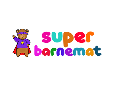 Super Barnemat logo branding graphic design logo motion graphics poster