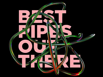Pipes branding graphic design poster