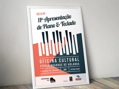 Poster + invitation design for Piano Recital