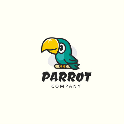 Parrot logo design art branding design flat graphic design illustration logo ui ux vector