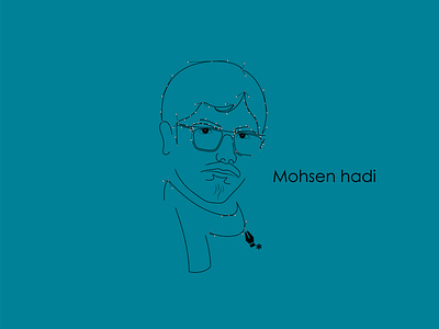 Mohsen Hadi illustration mohsen hadi portrait vector