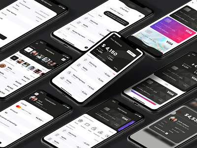 Sparq app bankapp banking cards design graphic design minimal money savinng ui ux